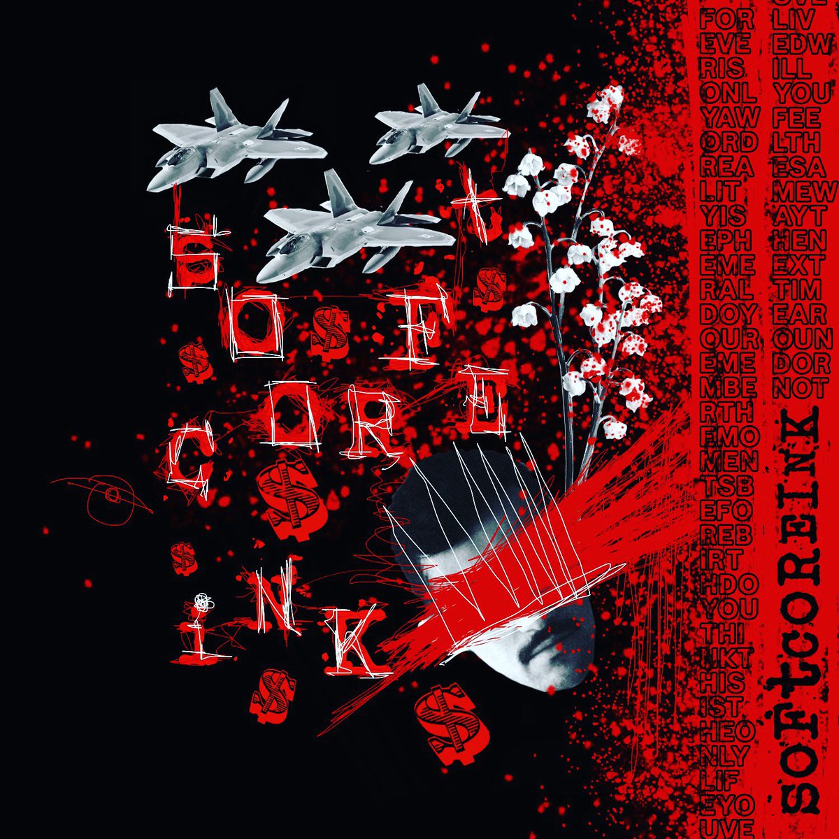 softcoreink's tweet photo. i really wanna make merch or design some album art for more sick bands or artists. where are all the metalcore / pop punk / grindcore / emo rap / creepy pop artists?? we could even talk animated lyrics videos too 👀 https://t.co/kZ36yKP2t1