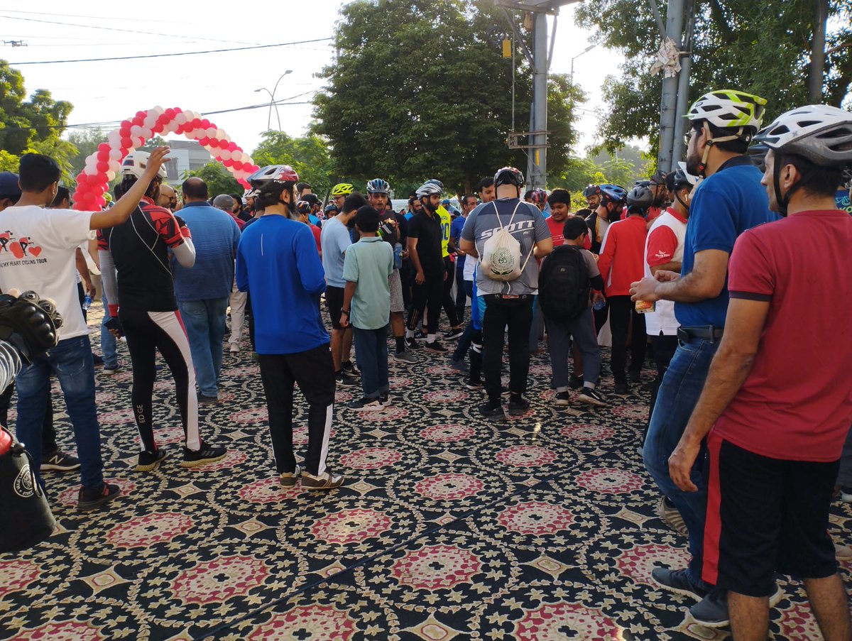 Tabba_Heart's tweet photo. "Healthy Heart Cycling Tour" Event happening now.
#tabbaheartinstitute #tabbahearthealthyride #tabbadilkebaat #worldheartday
#useheartforeveryheart
@worldheartfed https://t.co/59d10YW5wL