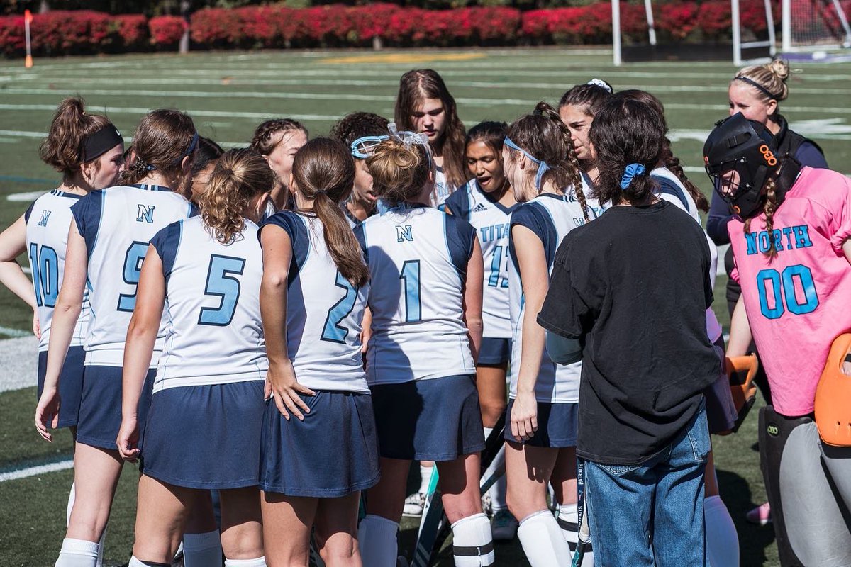 Despite a tough loss, North Field Hockey continues to lead in excellent sportsmanship, energy, and team effort. Today, the Titans' celebrated their senior captain, Ava Soucy. 🏑