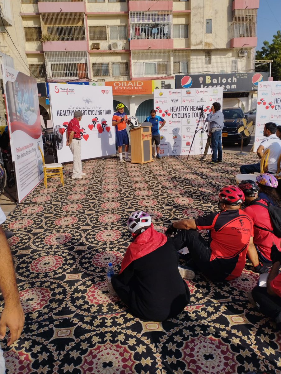 Tabba_Heart's tweet photo. Critical Mass Group Founder speaking at the "Healthy Heart Cycling Tour" Event.
#tabbaheartinstitute #tabbahearthealthyride #tabbadilkebaat #worldheartday
#useheartforeveryheart
@worldheartfed https://t.co/lyjeeB3WZi