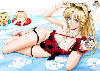 残暑見舞いCGは今日アップ予定だったのですが、色んな間違いが多くて修正地獄なのと昨日作業出来なかったので完成せず…😢
ちなみに表情も変えてない画像処理もしていない基本CGはこんな感じ。😉
差分は基本40前後、追加で20枚以上?
アップするのが6枚ぐらいで後はPIXIVFANBOXの方になるかなと。 