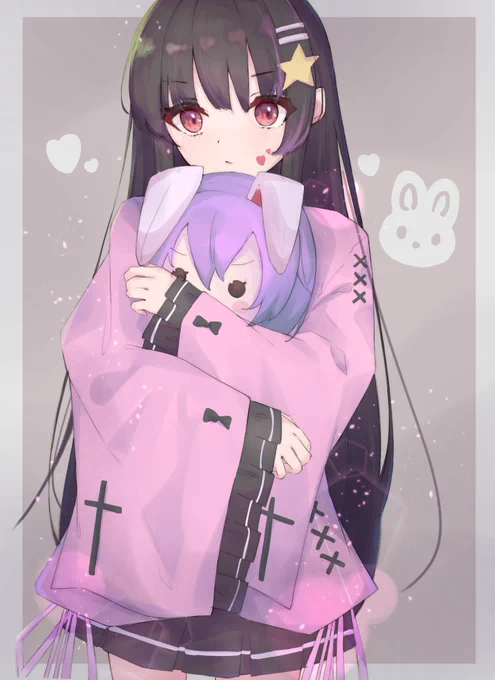 ちょっと地雷系っぽい輝夜様#東方Project #蓬莱山輝夜 