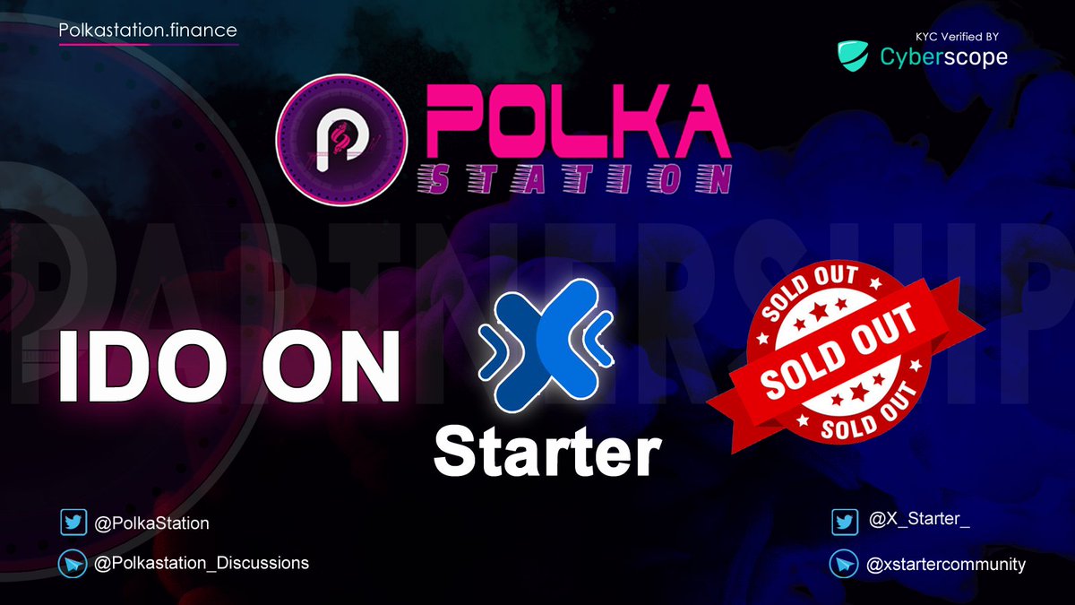 $POLKAS TOKENS ARE SOLD OUT ON 
@X_Starter_
 🔥

Our First #IDO  on X-Starter was sold out within 48 Hours 🚀🚀🚀

Total Raised in X-Starter : 40,000 USDT

A big thank you and congratulations to everyone who participated on this sale! 🤩

#polkastation  #ido @X_Starter_