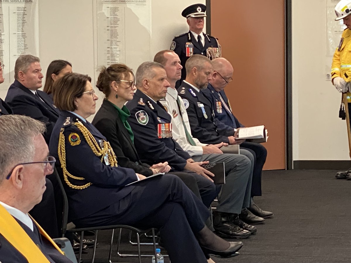Minister Steph Cooke hosted the NSW Emergency Service Volunteers Memorial today. Sadly, there are 110 volunteers on the Memorial including, 4 RFS volunteers this year, Joanne Gaffey, Stanley Kowalski, Cletus Moran &amp; Steve Thompson.
May we never forget their service &amp; sacrifice.