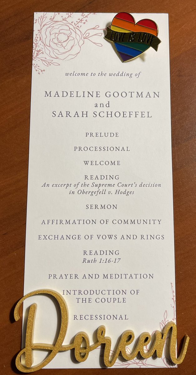ABugTravelsFar's tweet photo. What a beautiful, special wedding! Congratulations @SchoeffSarah!! Madeline &amp; your entire family are incredible!❤️🌈 #Schoeman https://t.co/P7pIDmKFJf