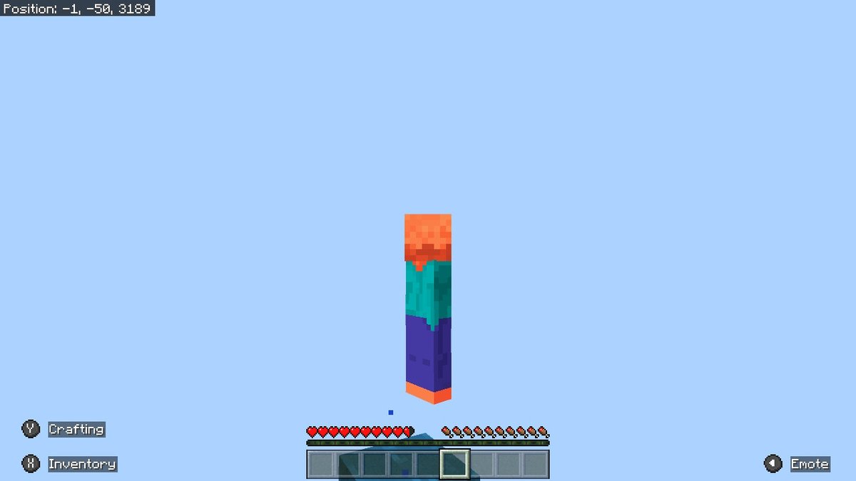 ChrisDaDev's tweet photo. what happened to my skin #Minecraft #NintendoSwitch https://t.co/mGbjapxSui