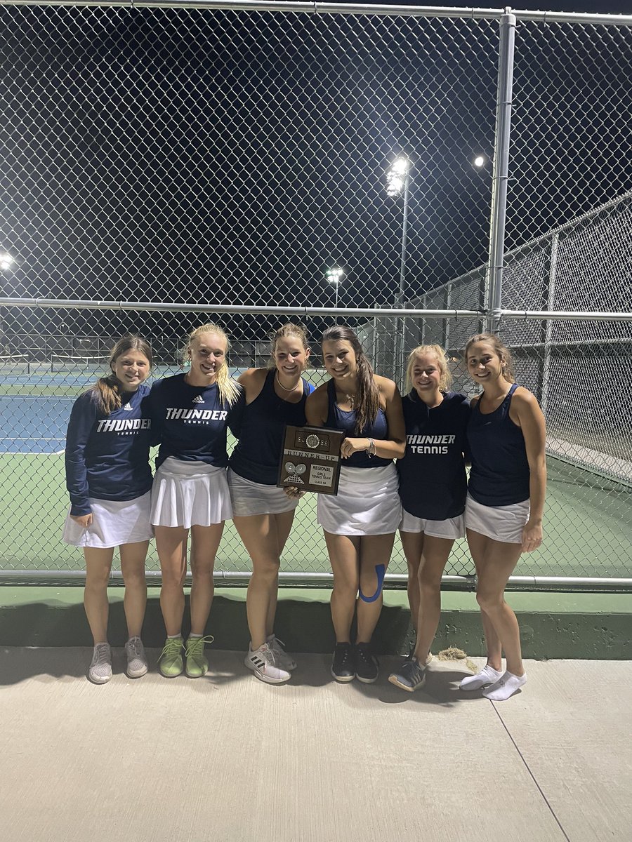TennisSja's tweet photo. REGIONAL RUNNER-UP!!! Huge congrats to Holli Kalny and Frankie Book for taking 1st, Emma Holton and Addie Fogarty for taking 4th, and Abby Coker for taking 6th. Next up is SJAte!!! https://t.co/vivZLjHKiZ
