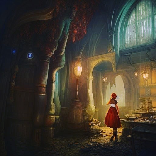 TatoTarcan's tweet photo. Garota na taberna abandonada… Brincando de criar ilustrações com IA! @nightcafestudio https://t.co/MjTzoIrO5z https://t.co/xWGxv9iJL0