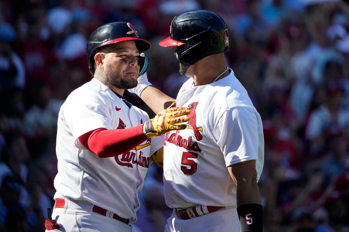 101espn's tweet image. End of the series. End of the season. End of an era. 

Thanks for the memories @PujolsFive &amp;amp; @Yadimolina04.