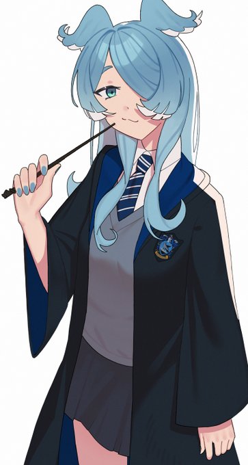 Elitober day 8: Ravenclaw Elirayer a wizard Ewiwa#Elitober #絵リーラ #pendorART 