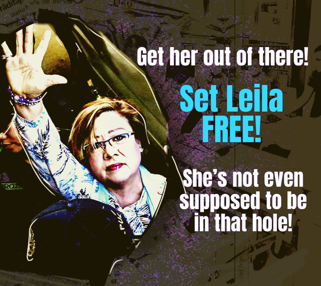 They might point a finger at ASG, or authorities could dismiss this as an “unfortunate” incident involving Sen De Lima. But who’d be listening?

And lately, why do we keep sensing this UNSEEN HAND, which seems to behind all these atrocities? #FreeLeilaDeLima #FreeLeilaDeLimaNow