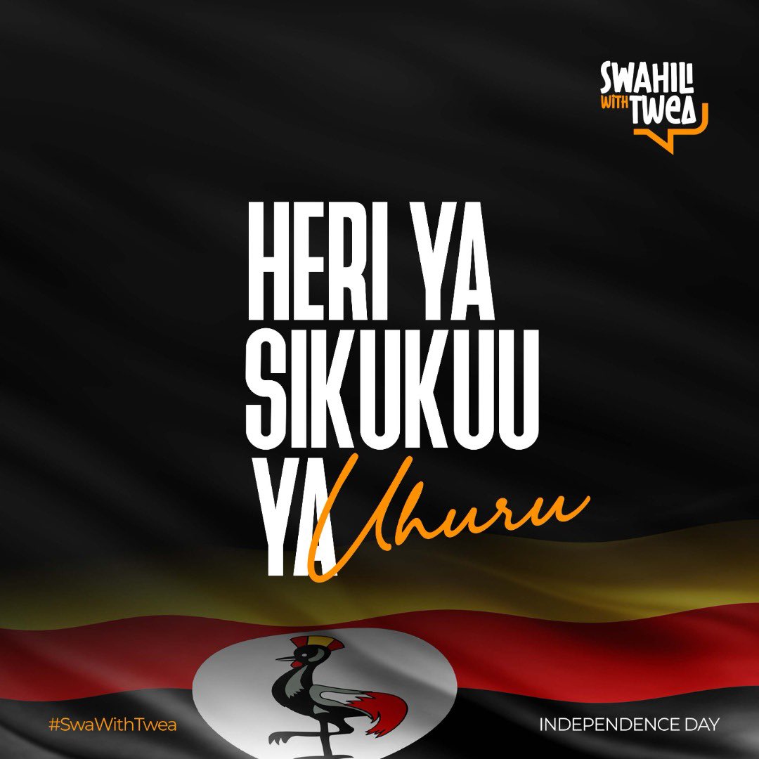 Hujambo Muganda,
Tunakutakia heri ya sikukuu ya uhuru. 
Happy #IndependenceDay2022 🇺🇬 
#UgandaAt60