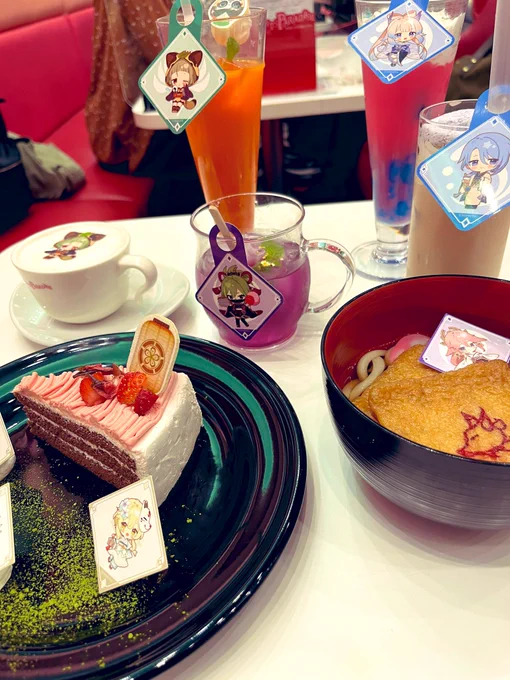原神コラボカフェきちゃあ〜〜〜!!! 