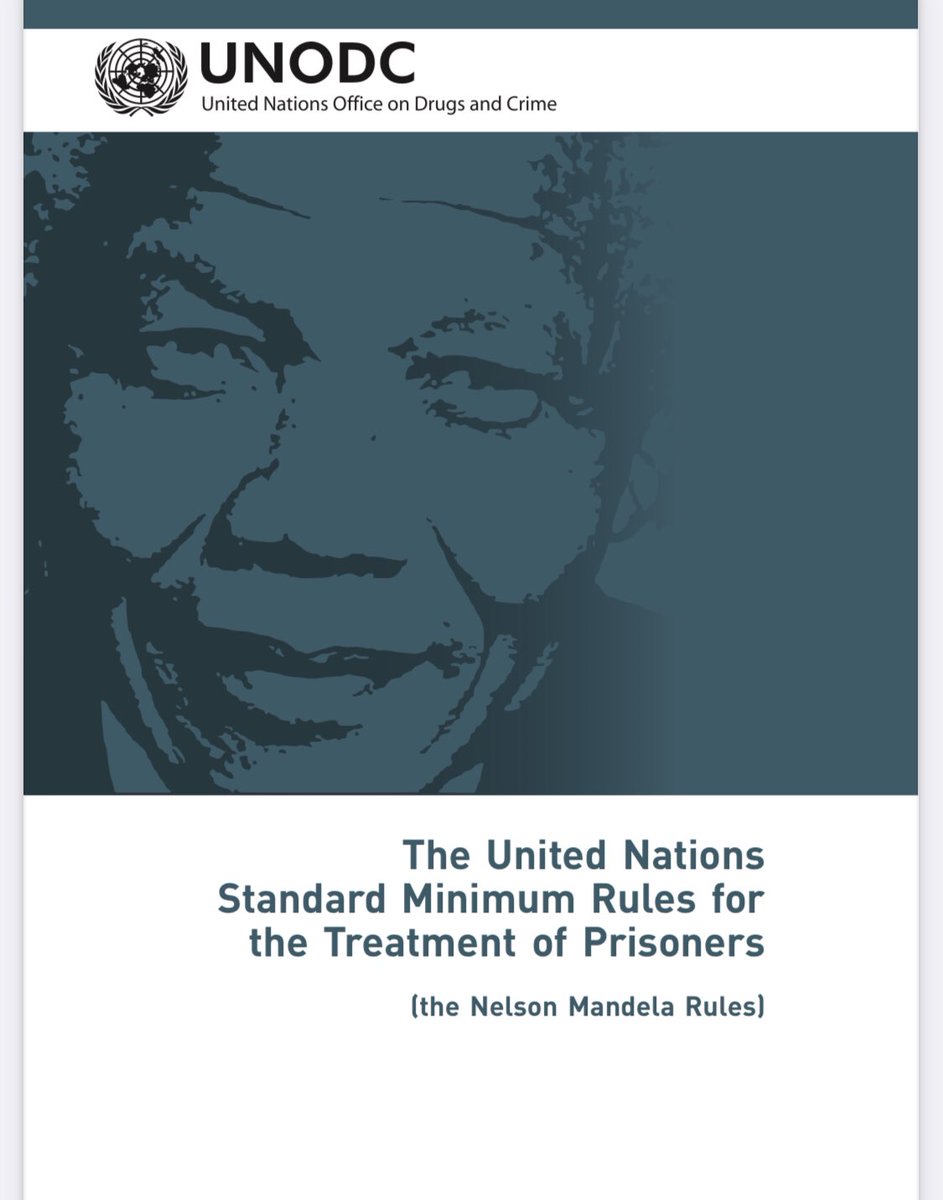 Mandela Rules - The Rules are based on an obligation to treat all prisoners with respect for their inherent dignity and value as human beings, and to prohibit torture and other forms of ill-treatment.unodc.org/documents/just…