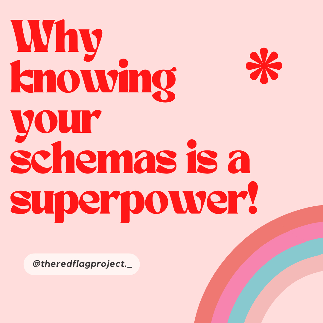 theredflagprjct's tweet photo. Yes! Knowing your schemas is a superpower. The clarity and comfort that comes from knowing the REAL reasons you make decisions is amazing. The inspiration for this post has come from several clients who have described it in this way - they know who they are.....JCX https://t.co/MnPg4jEQna