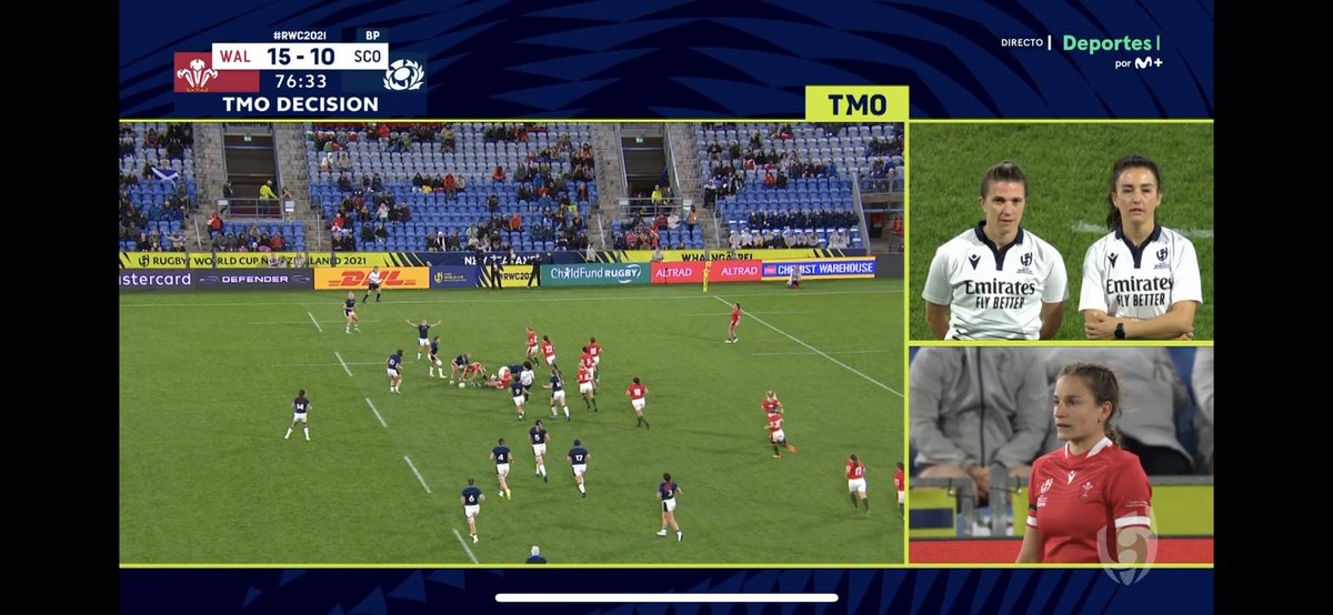 EkiFanlo's tweet photo. Que partidazo @MovistarRugby !!!! Vaya copa del mundo! 🤩 #RWC2021 #refteam https://t.co/RTCTlZdoQx