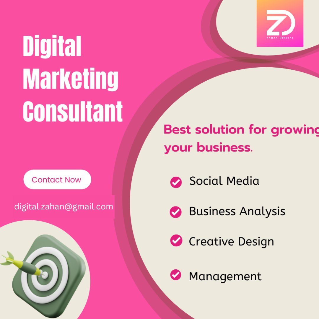 ZahanDigital's tweet photo. We are a digital Marketing Consultant providing Social Media Marketing services to promote the brand and boost sales. If you want to grow your business and create a brand identity, contact us as soon as possible.
#socialmediamarketingexpert
#zahandigital #SEOexpertise https://t.co/tTxfpIi2Pc