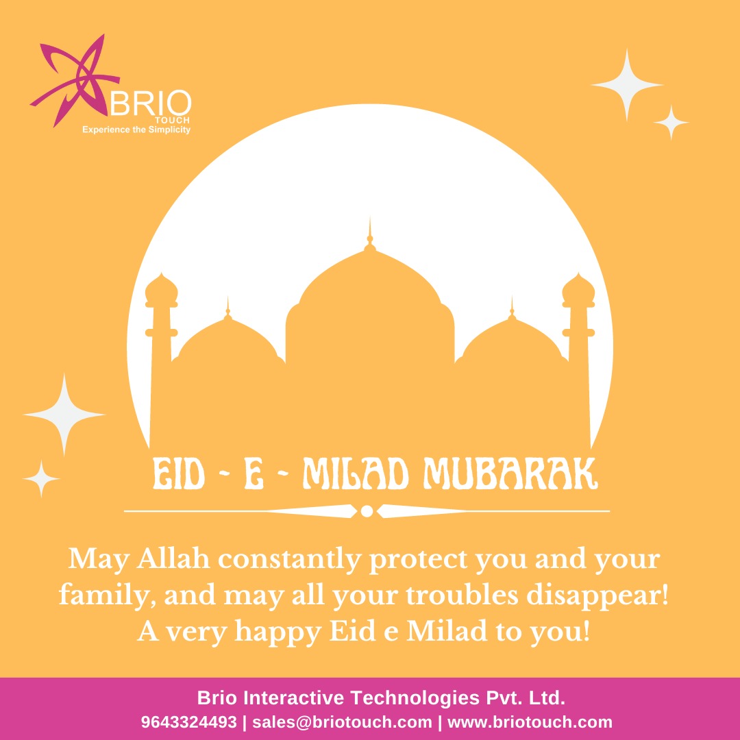 brio_touch's tweet photo. Milad-ul-Nabi: Wishes and messages
Hope you all be guided by your faith on Allah and his dear messenger.
#interactiveflatpanel #briotouch #Interactive
#digitalindia #briotouch #interactivepanel #smartschool #smartlearning #digitalteaching #blendedlearning #hybridlearning https://t.co/4s0RBu59dM