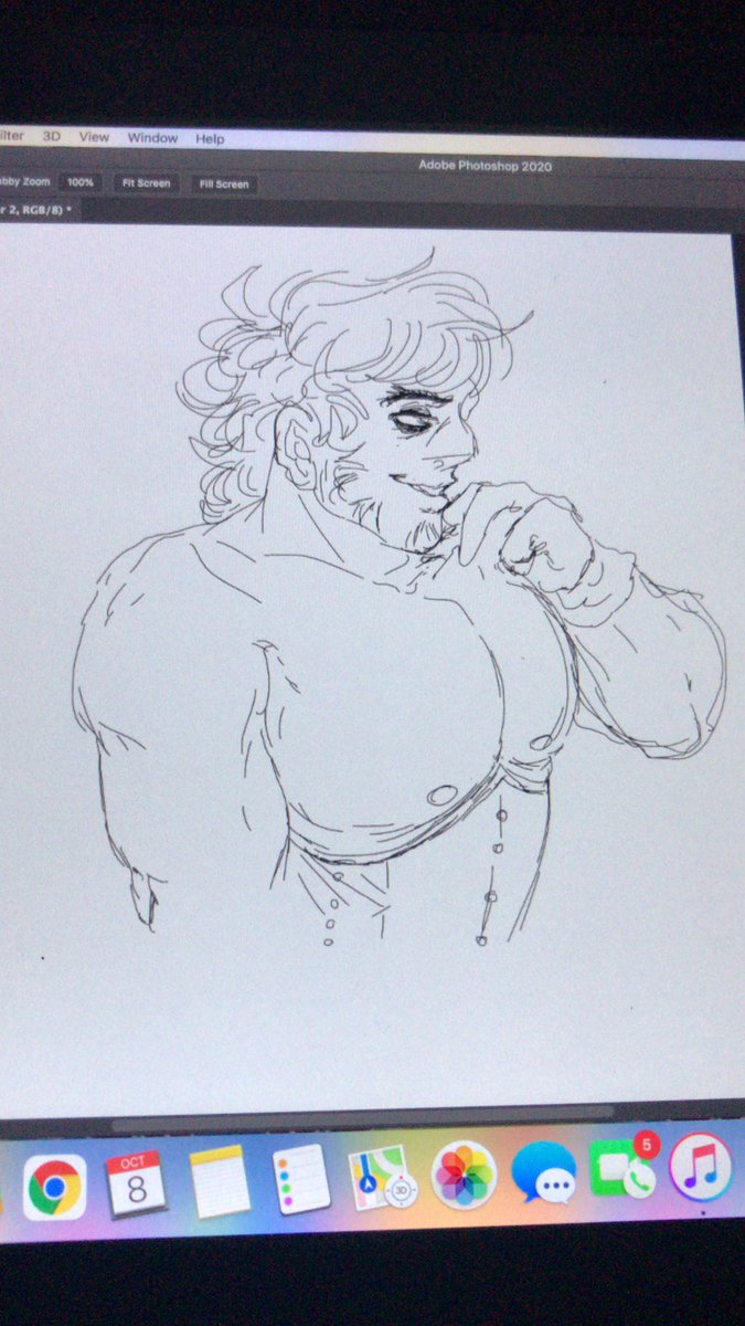 #CLAY🐀: okay okay. So should I give him chest hair or 😳