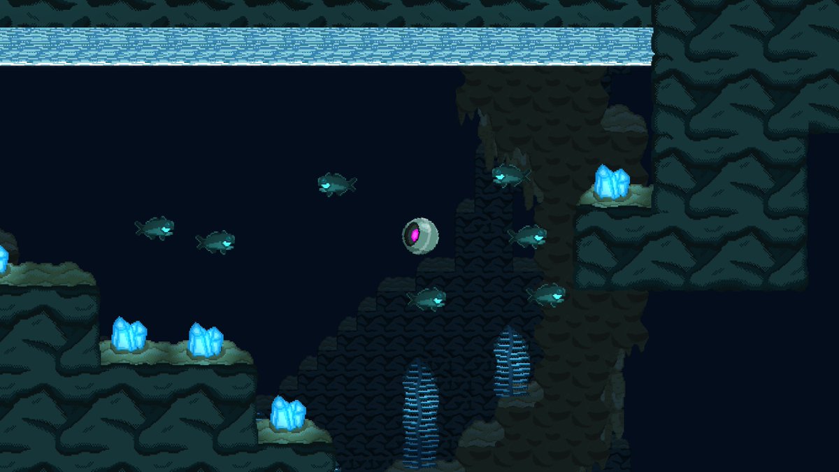 WallyDogGames's tweet photo. A bit late, but still Saturday here! Today, a closer look at the glimmerferns of the bioluminescent forest region.

https://t.co/wERRHeMcqF #outnow #indiedev #gamedev #pixelart #screenshotsaturday https://t.co/xXzK6KjocO