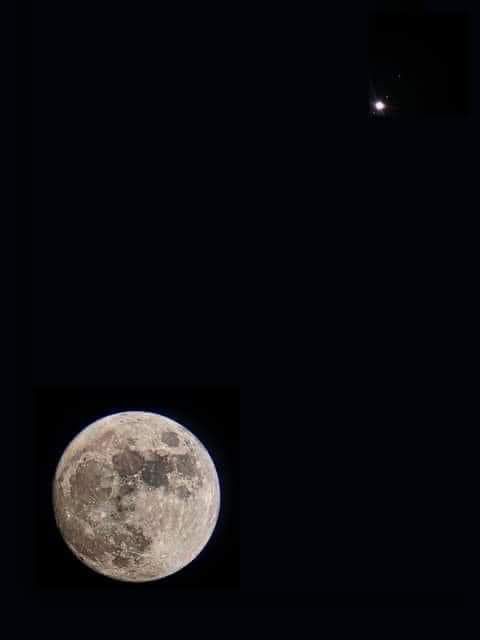 Valery_Modesto's tweet photo. Congiunzione tra Luna e Giove 🌕✨ https://t.co/EngbsinnNE