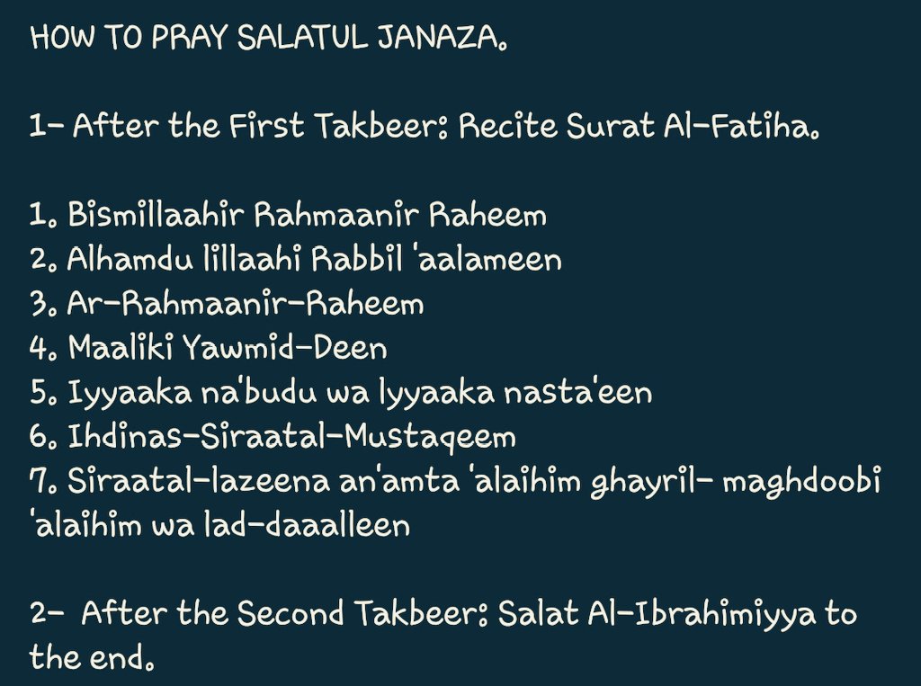 ▪︎How To Pray Salatul Janaza.

▪︎Must Read 📚 https://t.co/gIsCBuyBBO