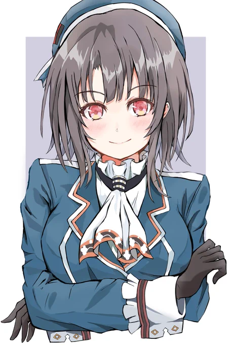 #このタグをみた人はド正面イラストを貼るド正面! 