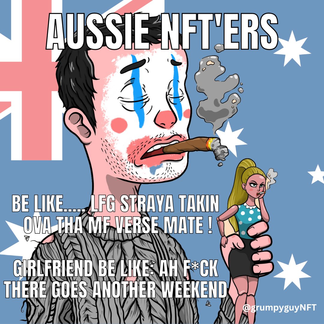 GrumpyGuyNFT's tweet photo. @markamedia one MF Aussie at a time💪🇦🇺 the revolution has started⚔️ may we never walk alone🦘
#AussieFollowAussie #NFTCommunity #AussieTakeover #grumpyguyNFT https://t.co/korvEgvlVY