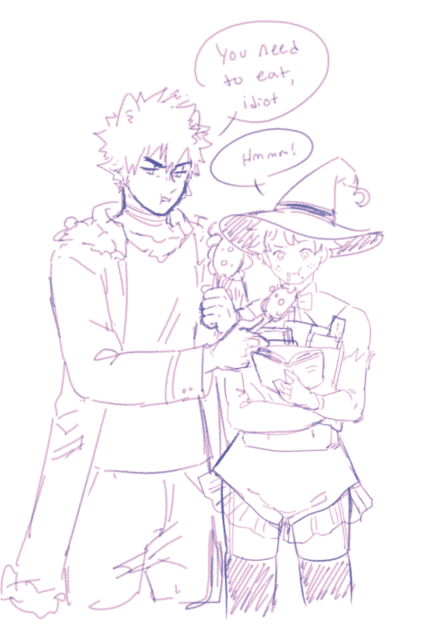 ( Д )ᕗ commissions open on Twitter "deku is a witch and can change his gender whenever he wants