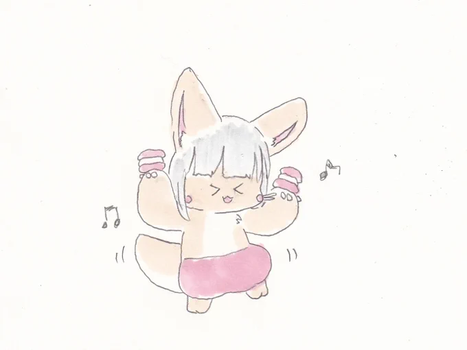 マカロンの日のナナチちゃん。#イラスト #メイドインアビス 