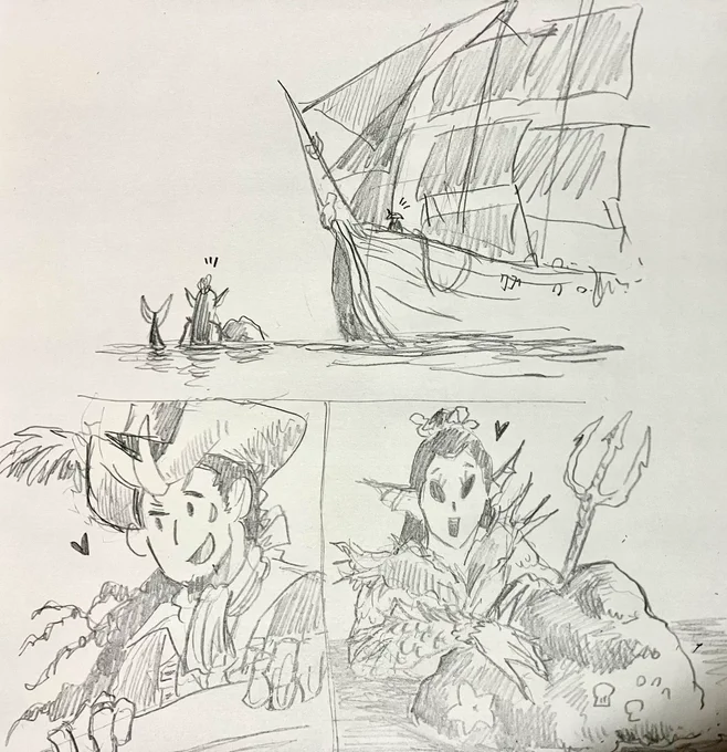 人魚姫かと思ったら半魚人だし、王子様かと思ったら海賊だった回 