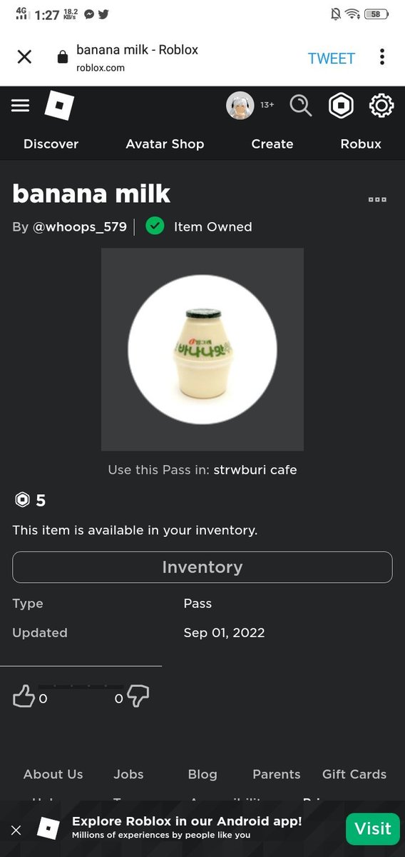lvhaur's tweet photo. @aerixsky is trusted! won a robux giveaway and got my prize after , ty vv much ^_^ https://t.co/NKwEFvDz3i