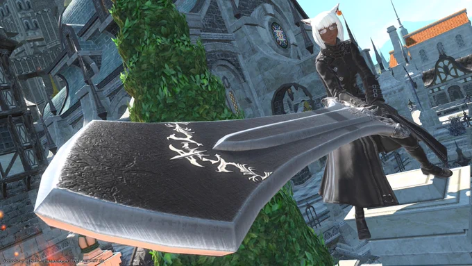 FF14、せっかくなのでタンク装備もミラプリしてみる、ヨルハ装備を集めたまま使っていなかったのでレザーな装備と合わせてみたり!良さげ!!!うちの娘かわいい! #PS4share 