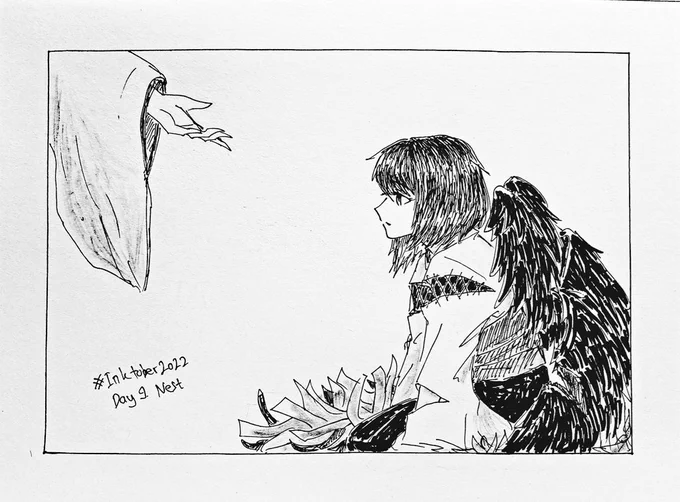 Inktober2022
Day 9 "Nest"
.
#Inktober #Inktober2022 #Genshinlmpact #KujouSara #Fanart 