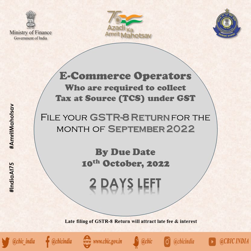 CBIC On Twitter Attention E Commerce Operators Who Are Required To