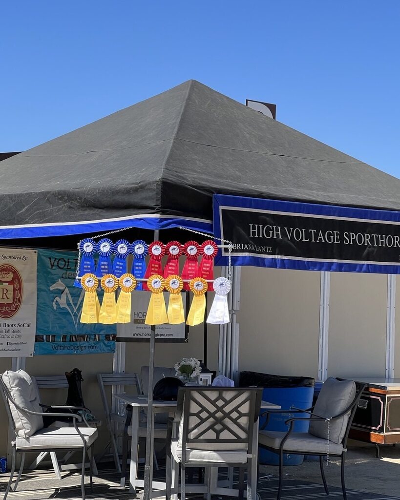 LocationConnect's tweet image. My Mommy “Darian” rode a  big horse today and she and her Barn teammates got these colorful things called ribbons! What a day ! @PasoRoblesHorsePark @HighVoltageSportHorses instagr.am/p/Cjev4hDudY6/