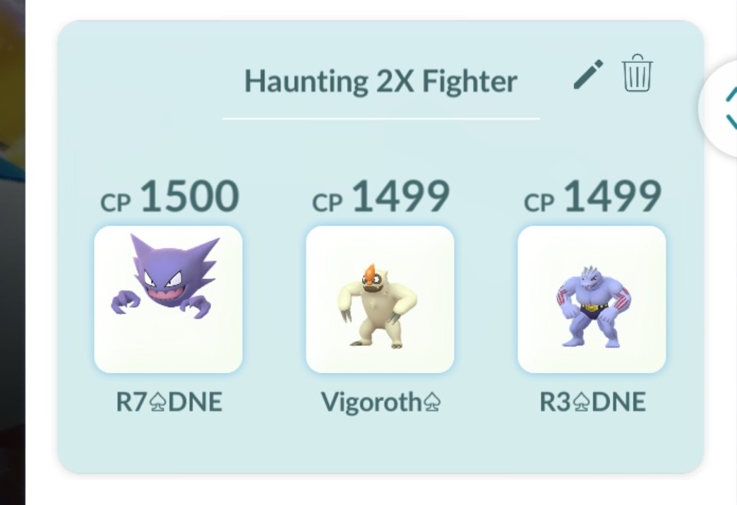 ArborAndyYT's tweet photo. ArborLeague QuickTeam:
#ABBStyle-Ghost double fighting line. Stay in #Haunter Mirror, Golbat, Togetic. swap fighter for Darks, steel, and neutral matches. #Vigoroth #Machoke
#PokemonGO #gobattleleague #SeasonOfLight #EvolutionCup #5OH https://t.co/uDPQHa5c8E