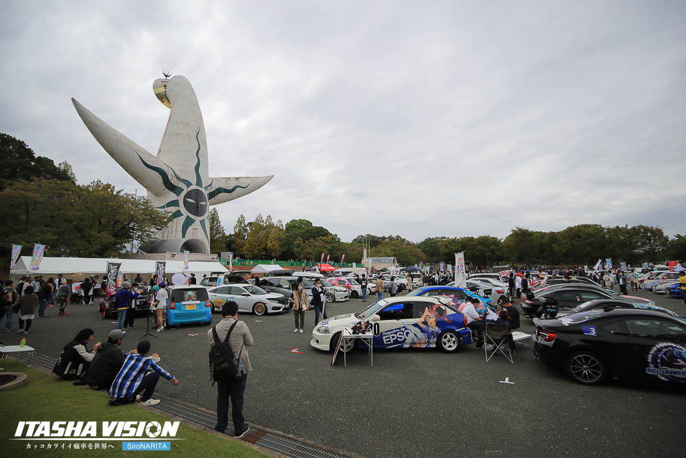itashavision's tweet photo. 10月9日、大阪府の万博記念公園で開催されたEXPO痛車天国2022にお邪魔しておりました。

取材にご協力頂いた皆様ありがとうございました。
本日の模様はWebにて掲載をさせていただく予定です。

（取材：成田白、RISKY）

#痛車ビジョン https://t.co/Nqxd306bIK