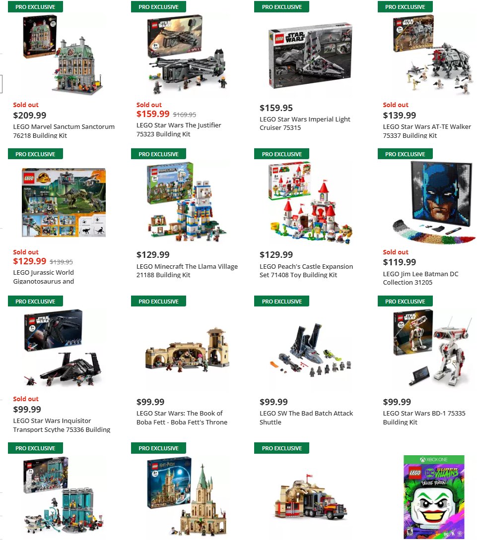 Wario64 on Twitter "Buy 2 Get 1 free LEGO sets for GameStop Pro