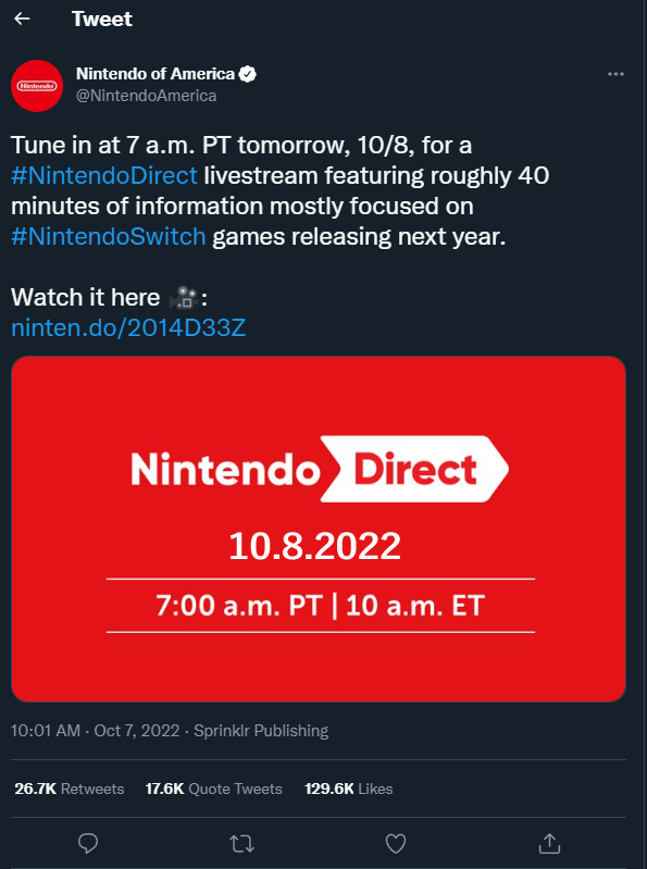 Every Reveal from Nintendo Direct in Under 9 Minutes