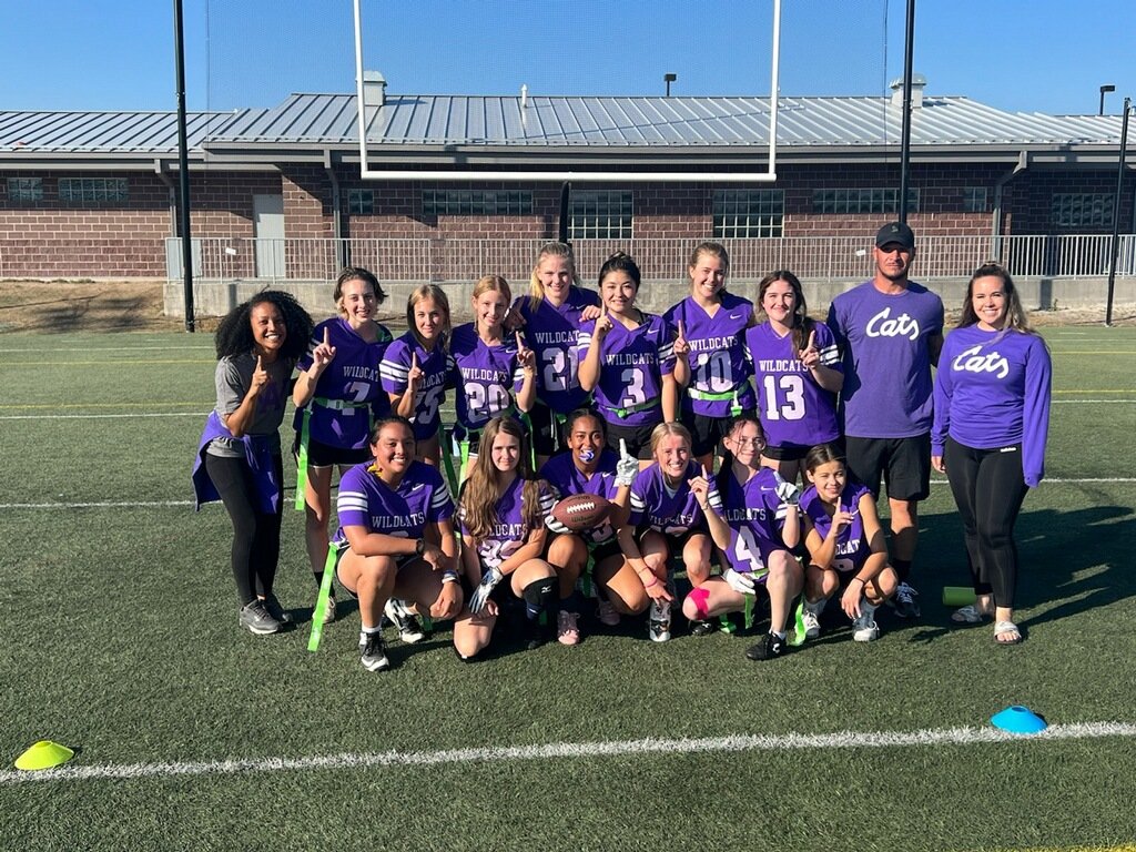 Jeffco League Champs for the inaugural year of girl's flag football. On to state Wildcats.
