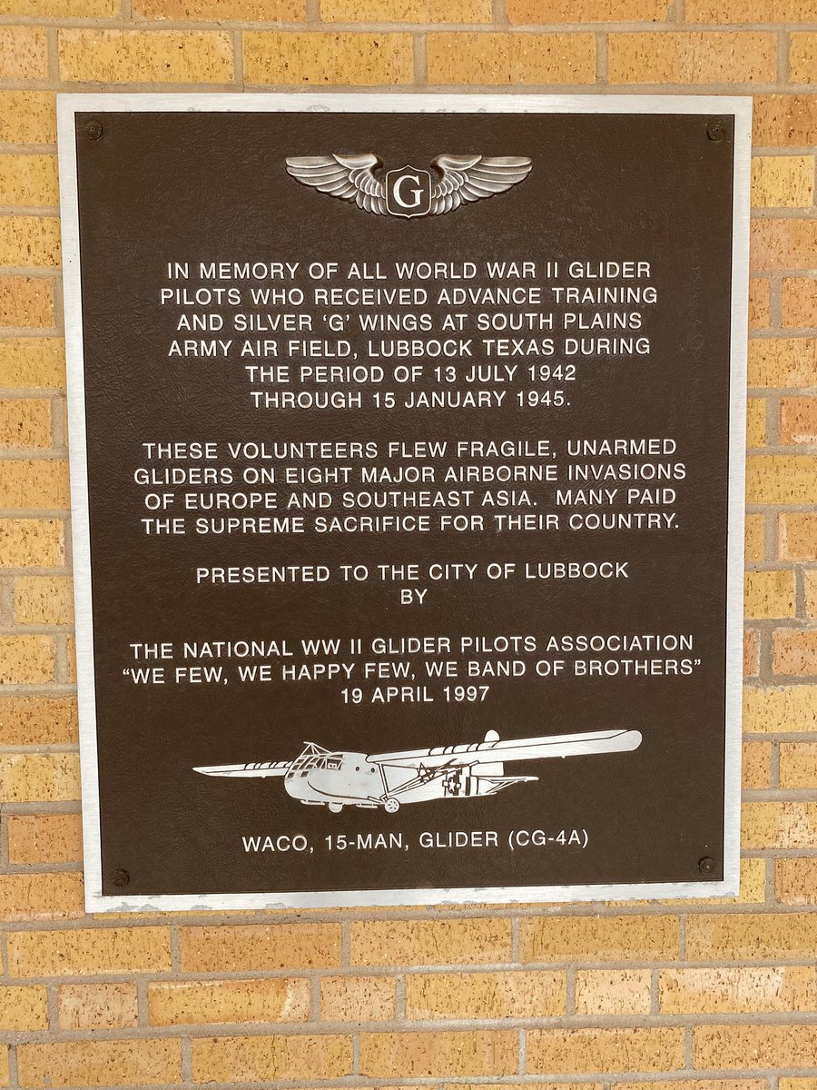 Today in the Silent Wing (Glider) Museum in Lubbock had the opportunity to present the Orange Lanyard for two WWII veterans who participated as glider pilots during Market Garden. Major Frank Brandon  (102 years) and 1LT Fred Lunde (100 years). They deserve our eternal gratitude!