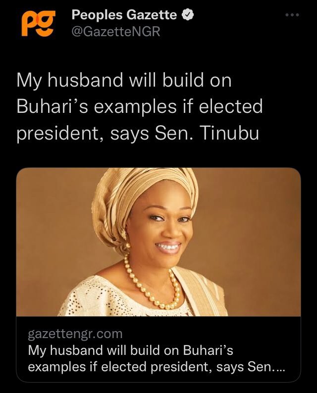PhCity_Oracle's tweet image. Photos
1.Aisha Buhari apologizing to Nigerians over her husband's poor performance as President
2.Remi,Tinubu's wife telling Nigerians her husband will build on the poor govt.Aisha apologized for
3. You,after seeing this,yet want to vote for Tinubu?
Falana Muslim Muslim MC Oluomo