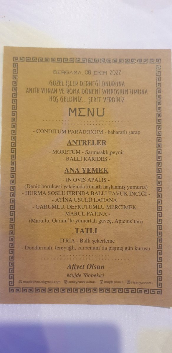fkrtrpr's tweet photo. Sayın Müjde Tombekici ile antik dönem yemekleri... https://t.co/nehNkrVMfW