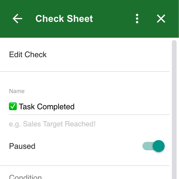 CheckSheetApp tweet picture