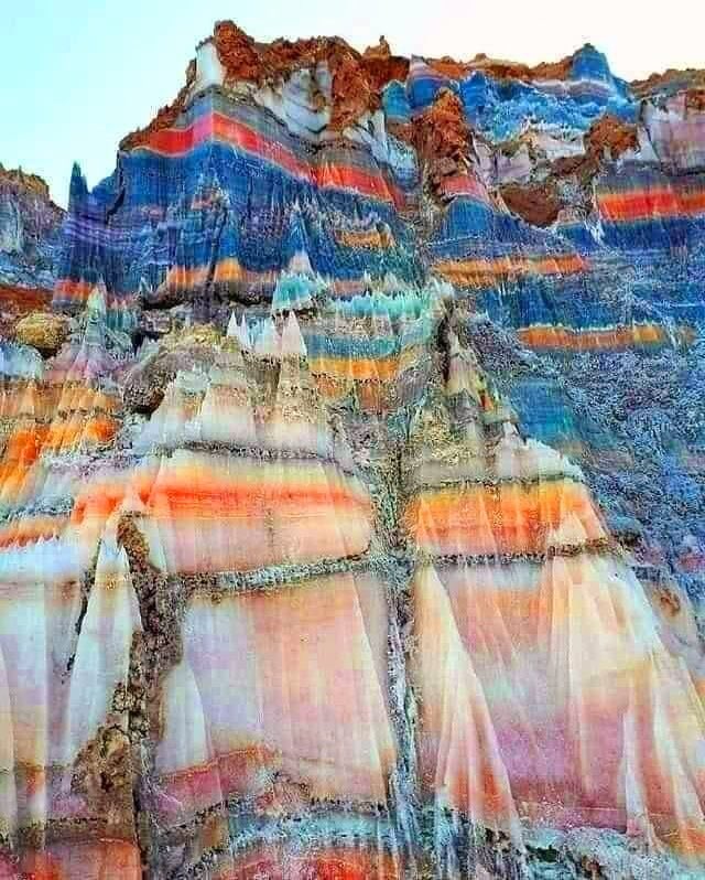 Salt mountains in Iran
