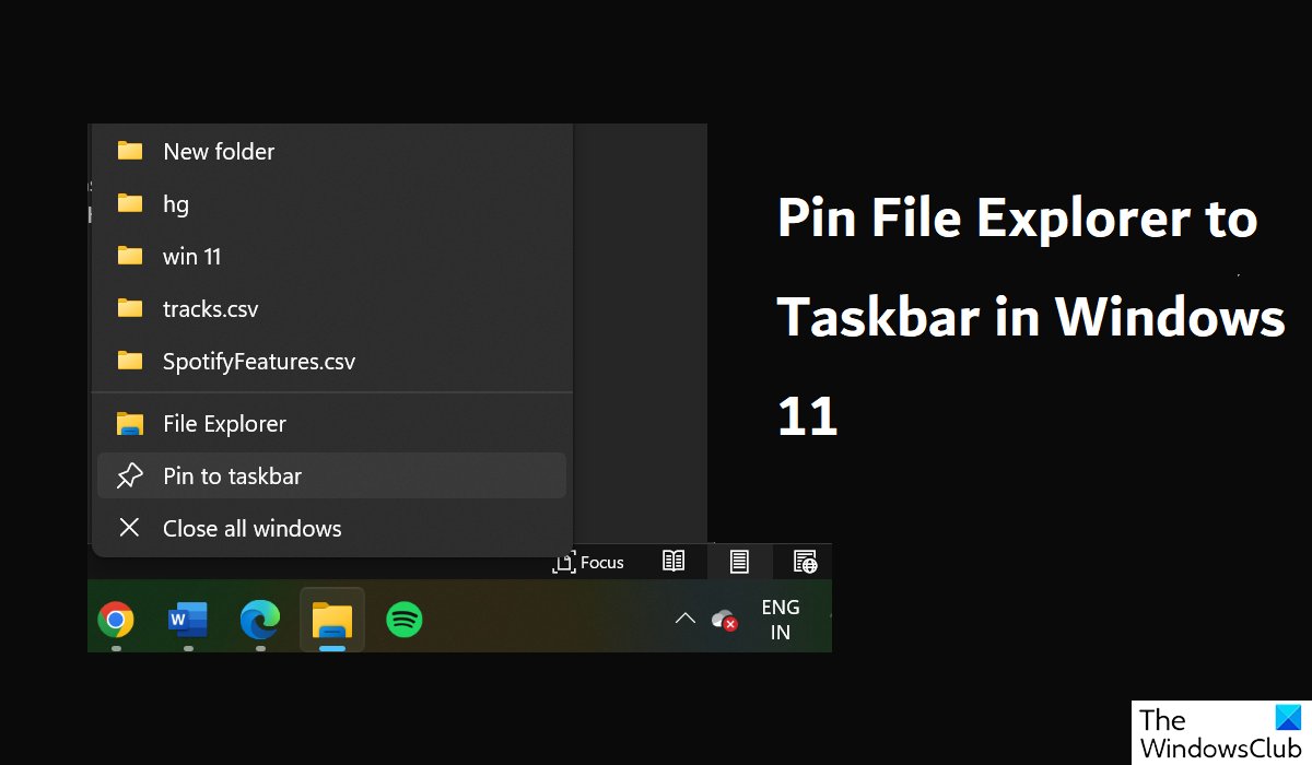 on Twitter "How to pin File Explorer to Taskbar in
