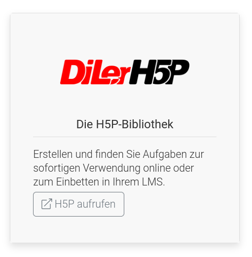 Kindern interaktive Aufgaben zum Lernen bereitstellen mit digitale-lernumgebung.de/h5p.html