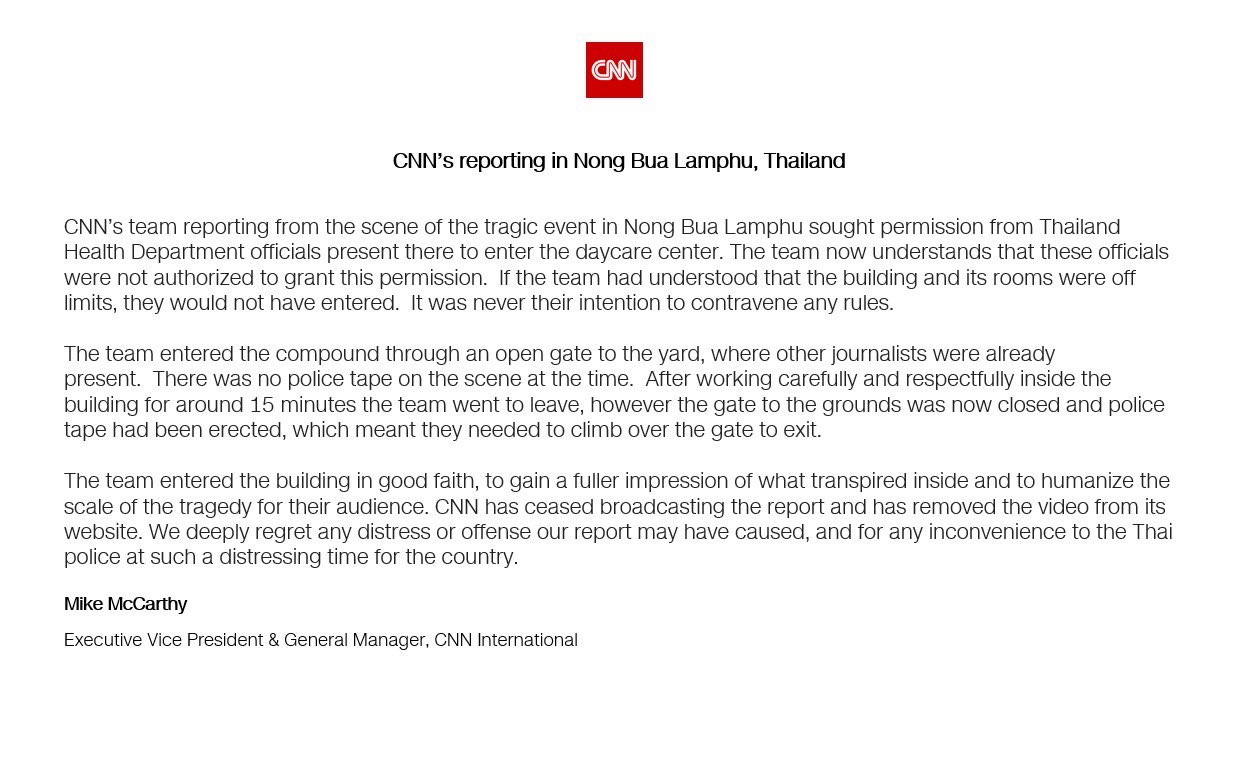Pravit Rojanaphruk on Twitter "BREAKING CNN Executive VP said Sun
