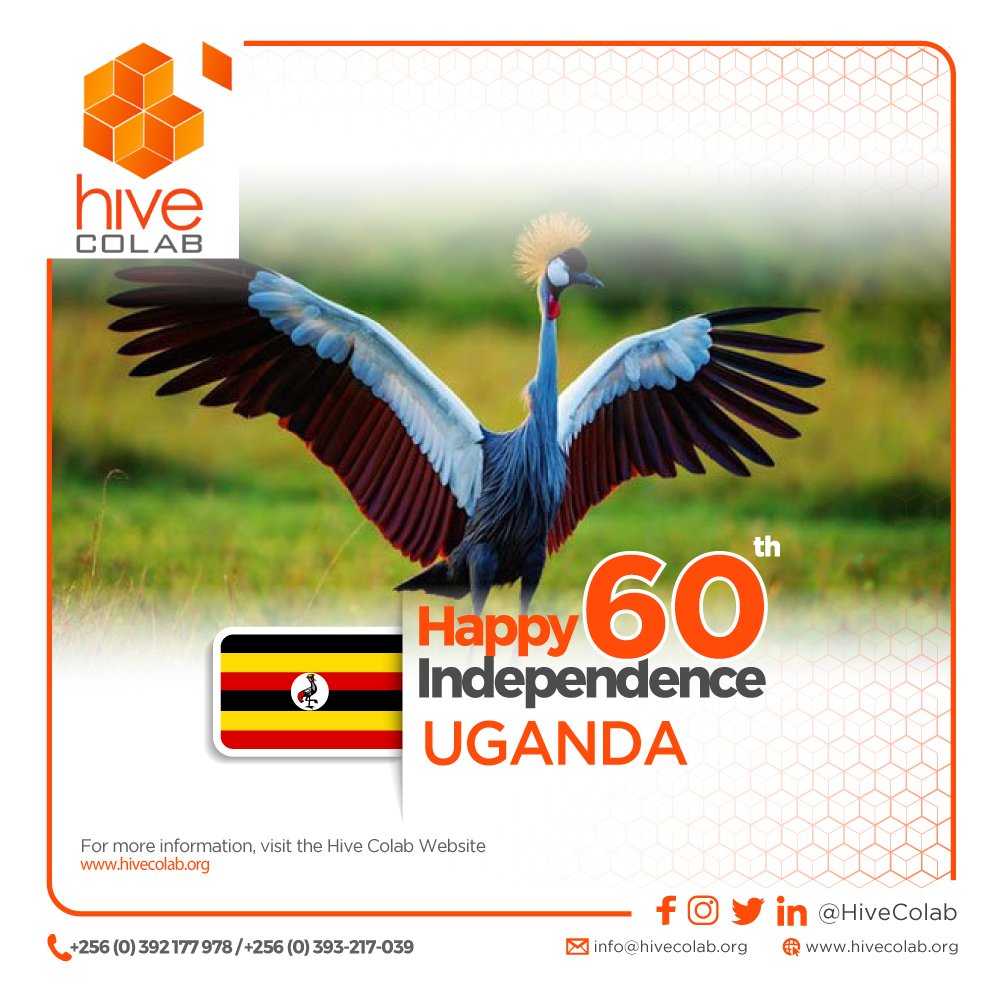 HiveColabMbra's tweet image. #HiveColab would like to wish Uganda and all Ugandan&apos;s a Happy Independence! Best wishes on this 60th Independence day celebrations. #UgandaAt60